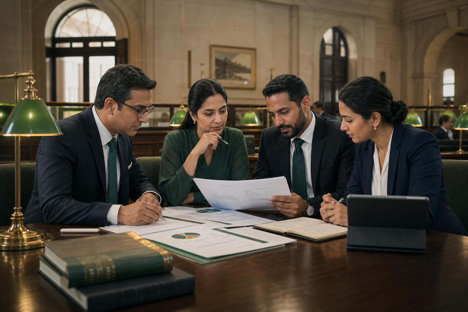 Banking advisers reviewing an RBI compliance notification