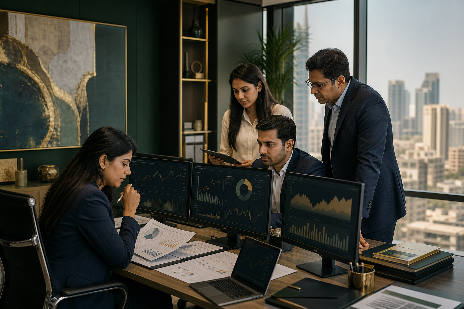 Securities compliance team reviewing a SEBI disclosure update
